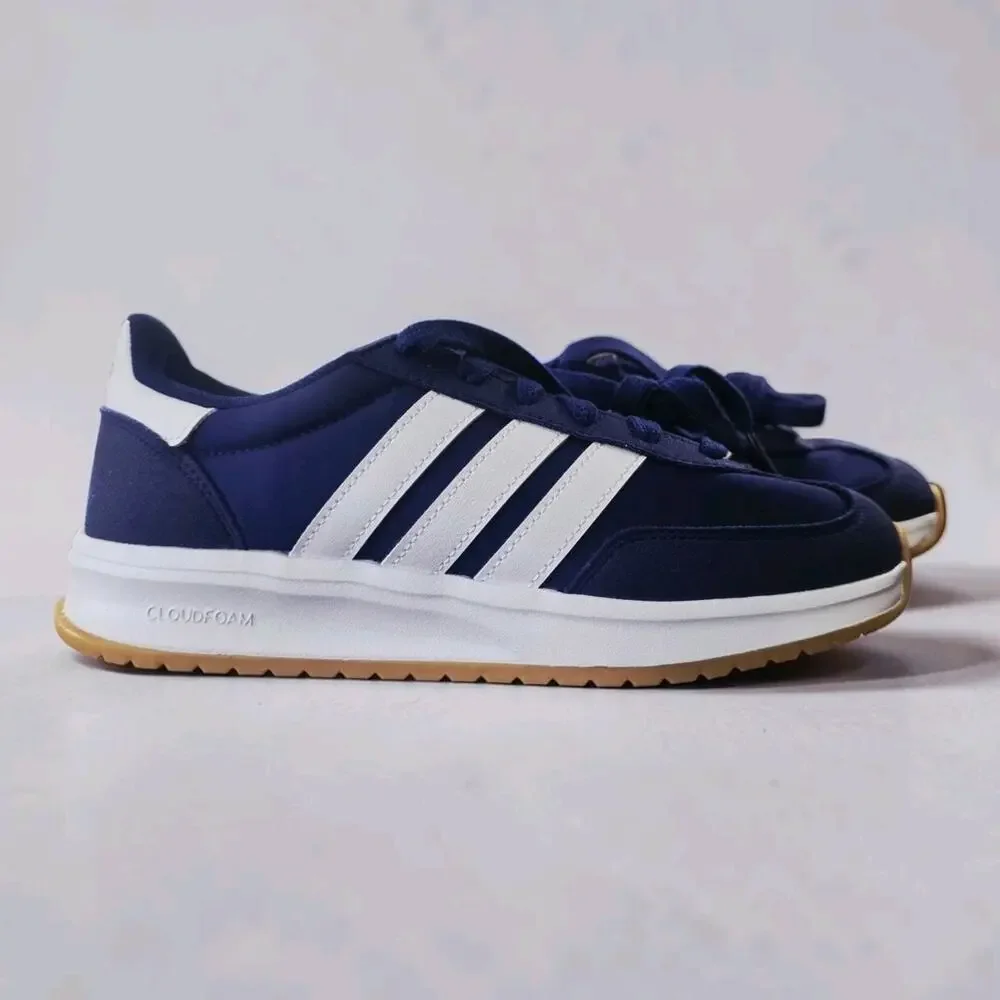 adidas Run 70s 2.0 J Blue White Classic Retro Sneakers Size 6.5Y Women 8 JI2267
